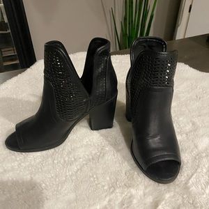 Soda Black Booties Size 7